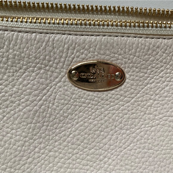 Coach Nolita with chain chalk color pebble leather purse - Picture 11 of 14